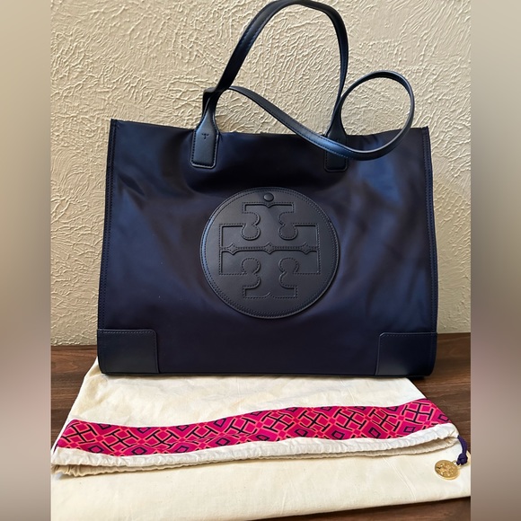 Tory Burch Handbags - NWOT Tory Burch Ella Tote in Tory Navy